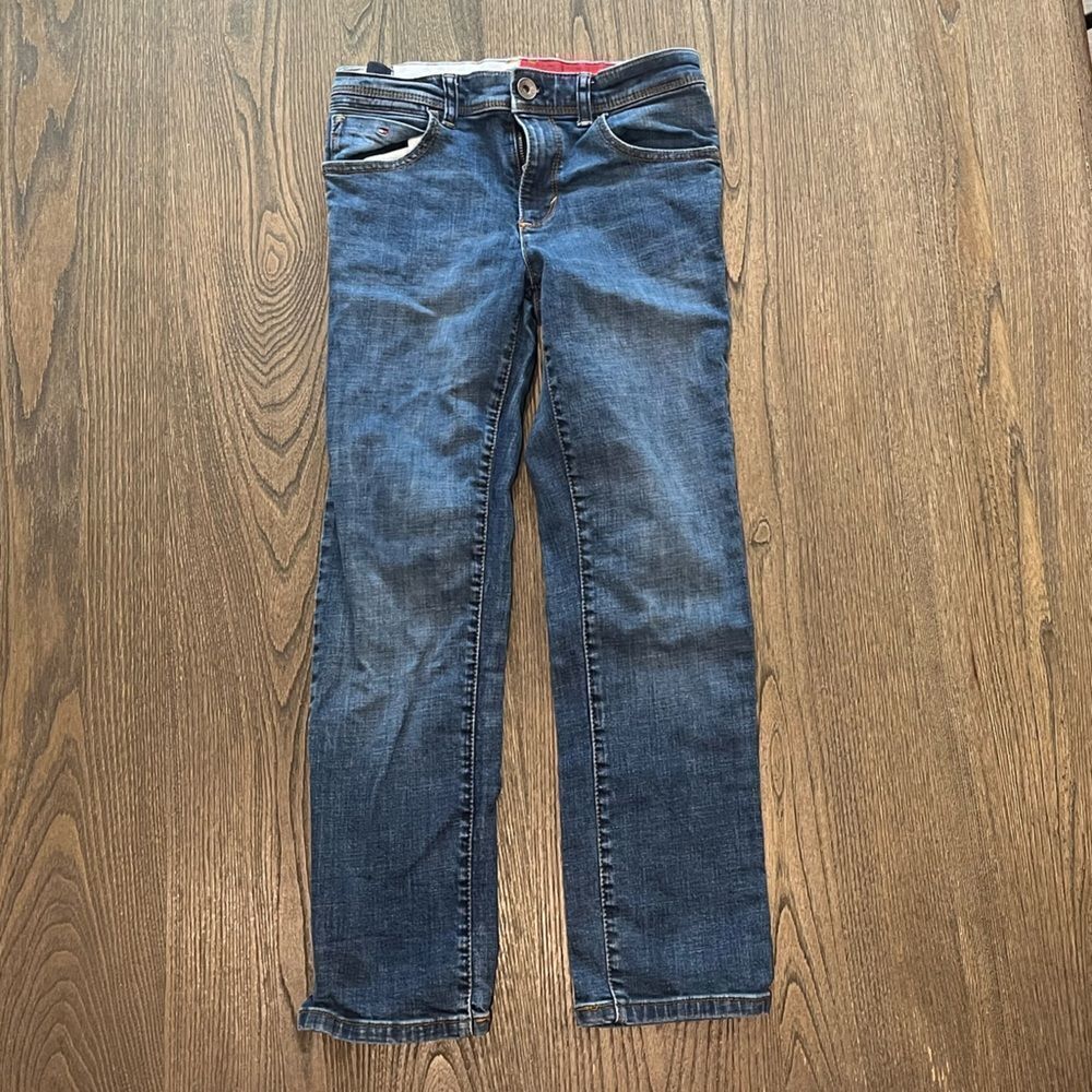 Tommy Hilfiger Straight Leg Dark Wash Mid Rise Jeans Size 10